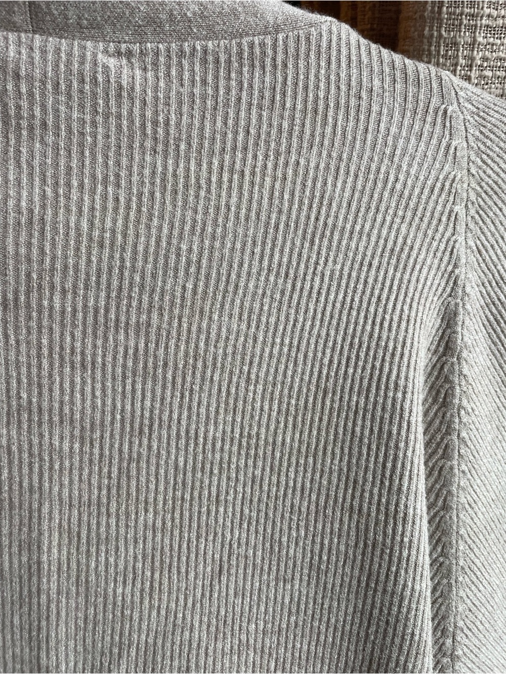 Open-Front Ribbed Women's Sweater Cardigan - Picture 4 of 4
